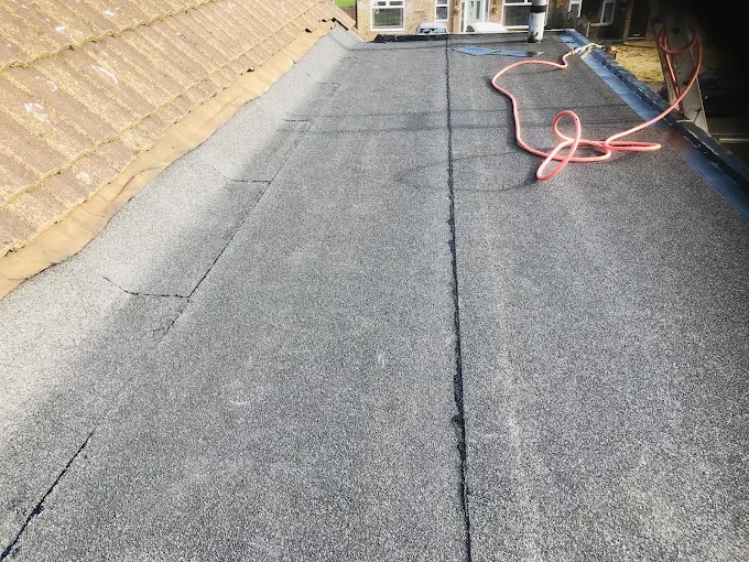 Flat roof replacement with 20-year guarantee by Kettering Flat Roofing in Kettering